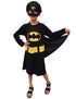BookMyCostume Black Bat Costume for Girls with Attached Cape & Eye Mask | Superhero Costume for Girls | Fancy Dress Outfit For Girls